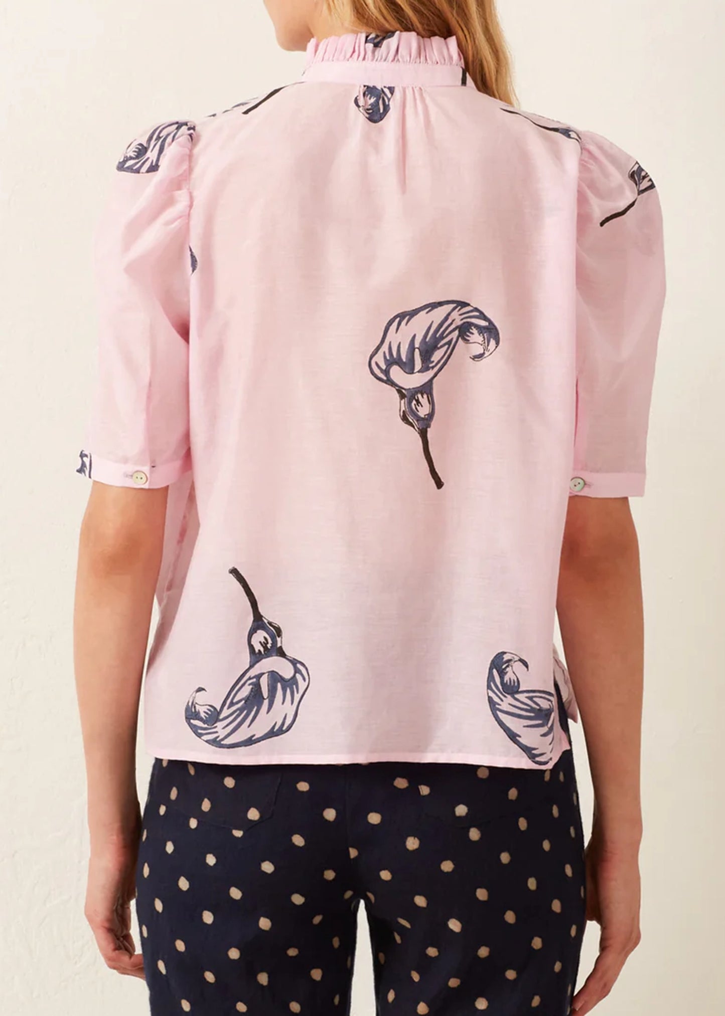 Alix-of-Bohemia-Winn Pink-Calla-Lily-Shirt