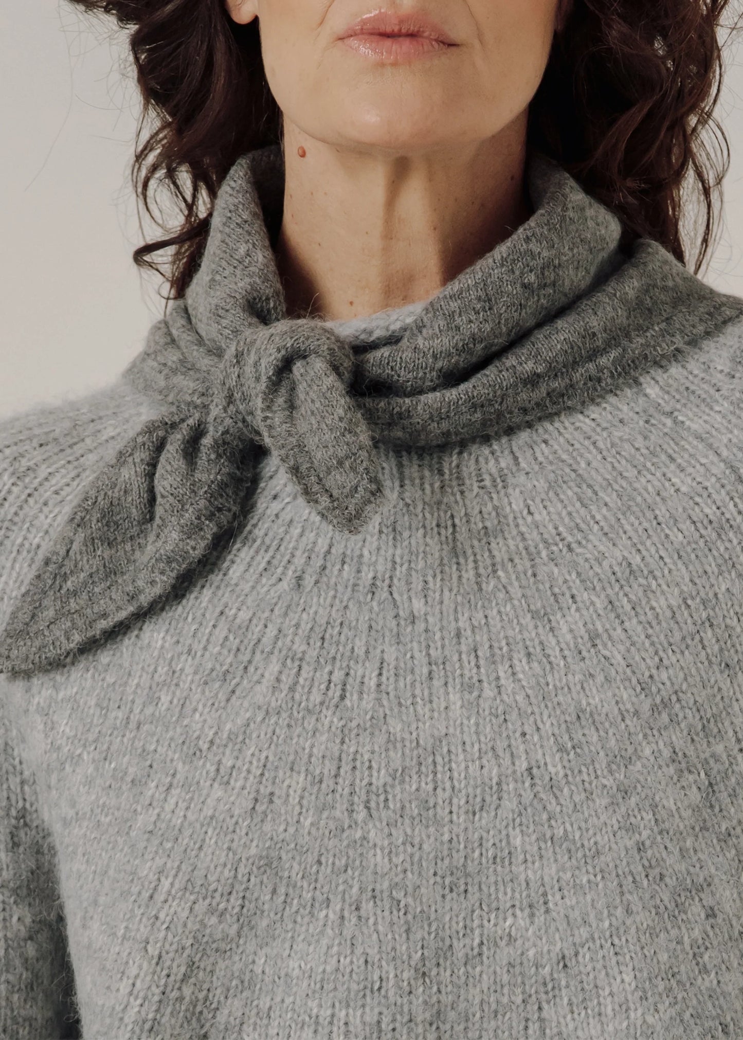 Bare-Knitwear-Baby-Alpaca-Bandana-grey-melange