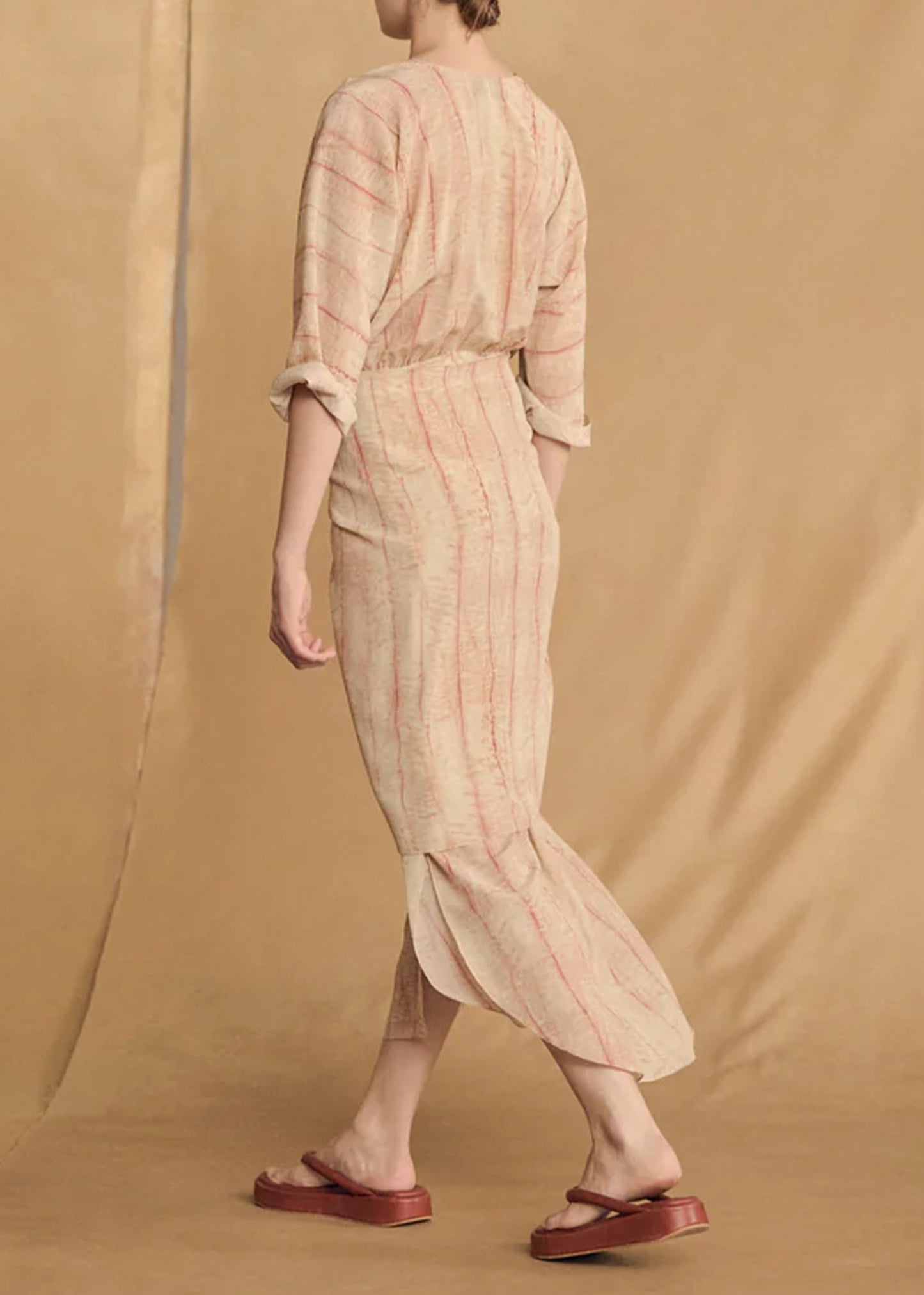 Cortana-Antibes-Irony-Print-Silk-Dress