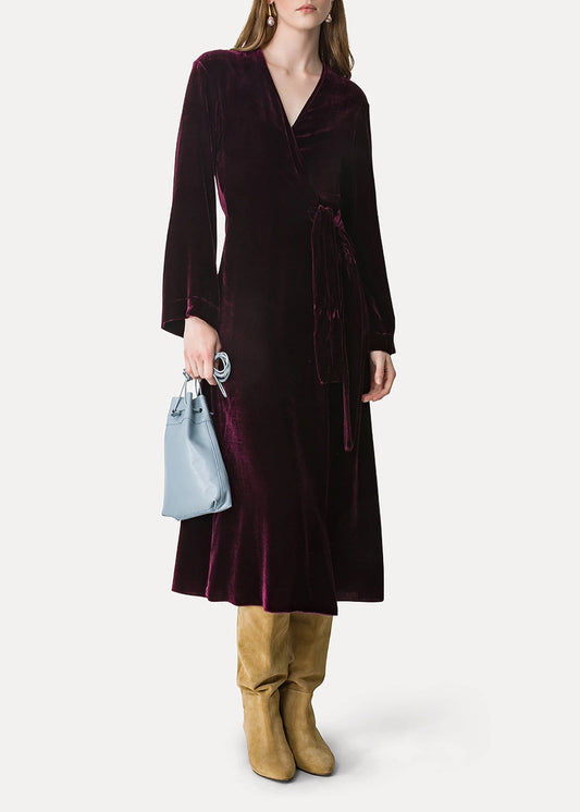 Forte-Forte-midi-wrap-dress-plain-velvet
