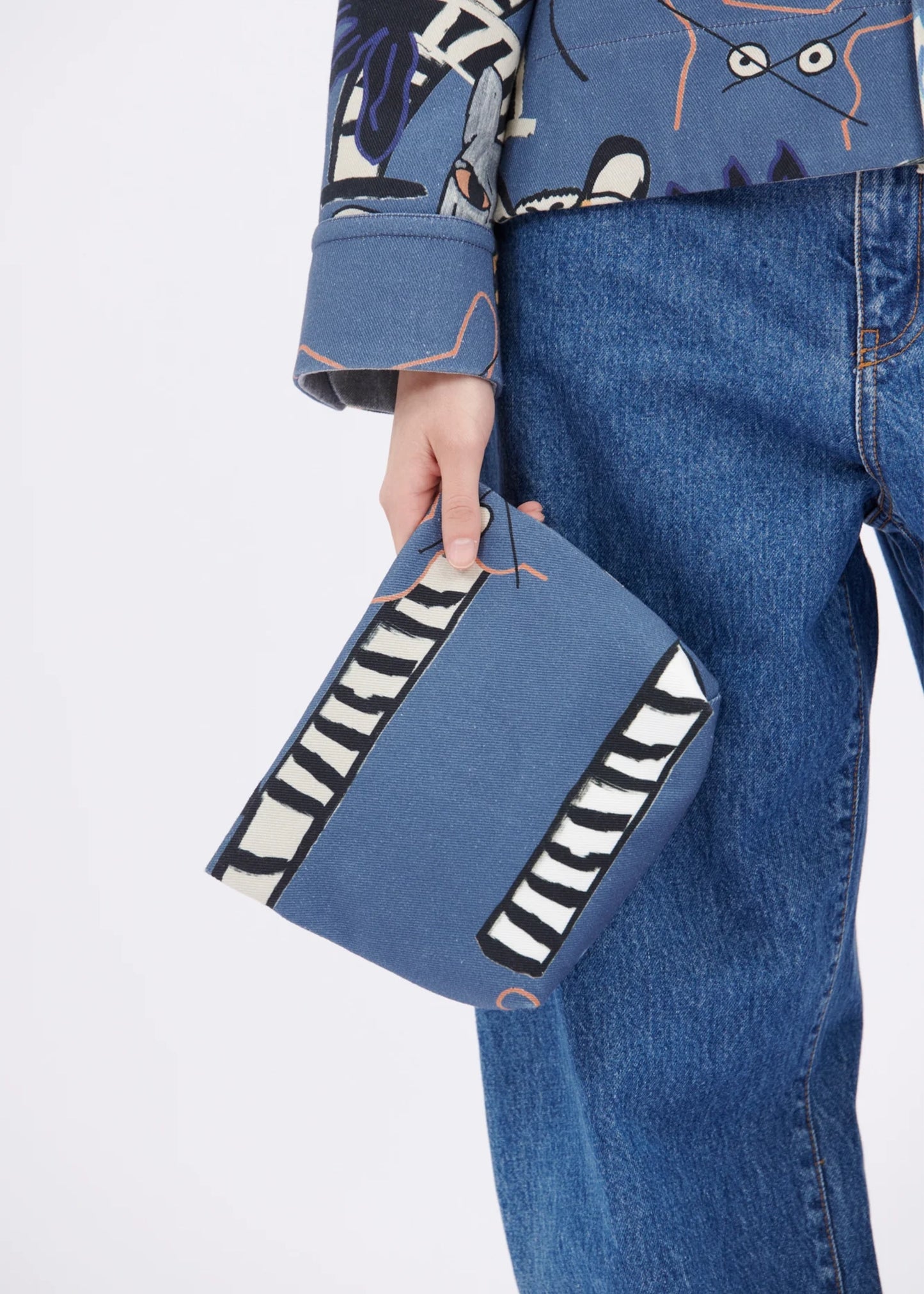 Odeeh-Cats-and-Tigers-Gabardine-bag-steel-blue