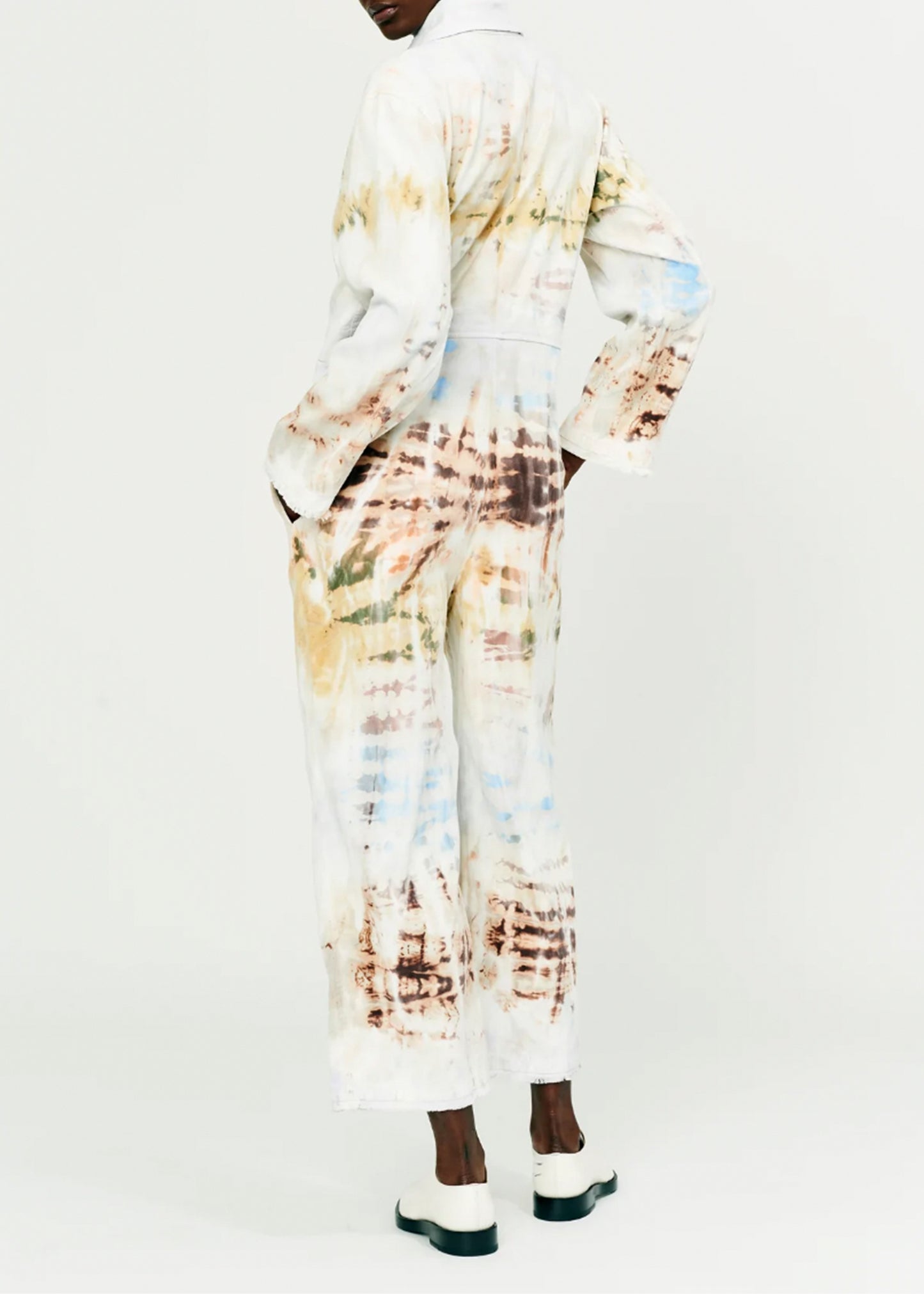 Raquel Allegra_Raquel Allegra Red Yellow Cliffs Tie Dye Union Suit_Rancho Work Wear