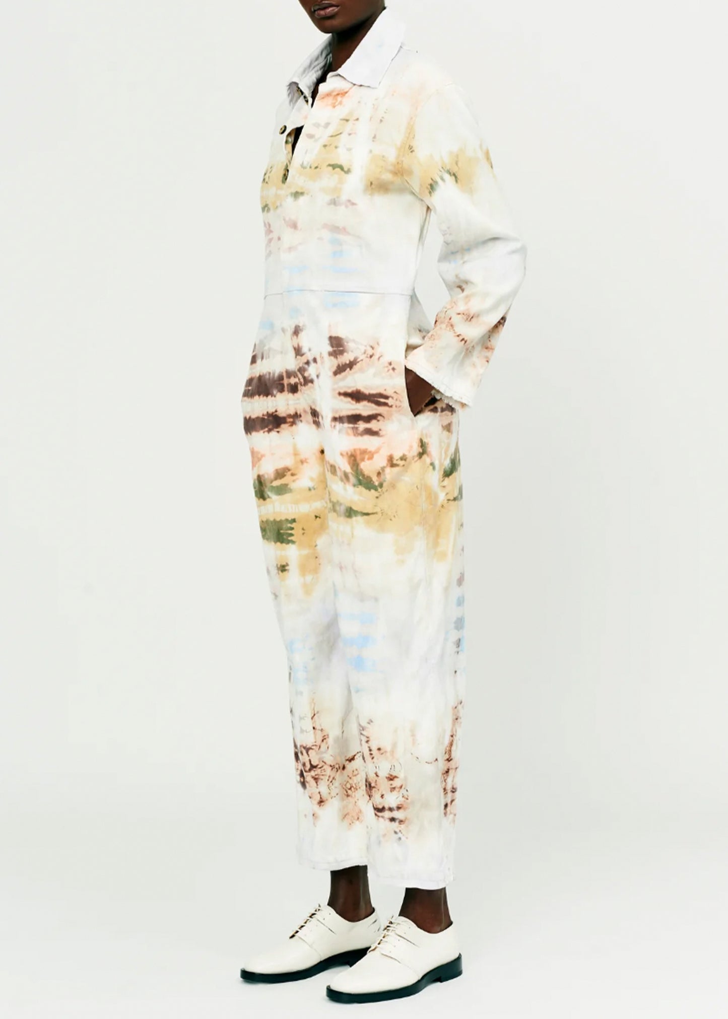 Raquel Allegra_Raquel Allegra Red Yellow Cliffs Tie Dye Union Suit_Rancho Work Wear