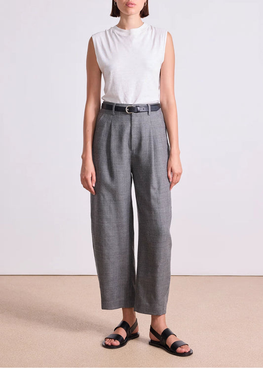 Apiece-Apart-Bari-Crop-Trouser-Heathered-Grey