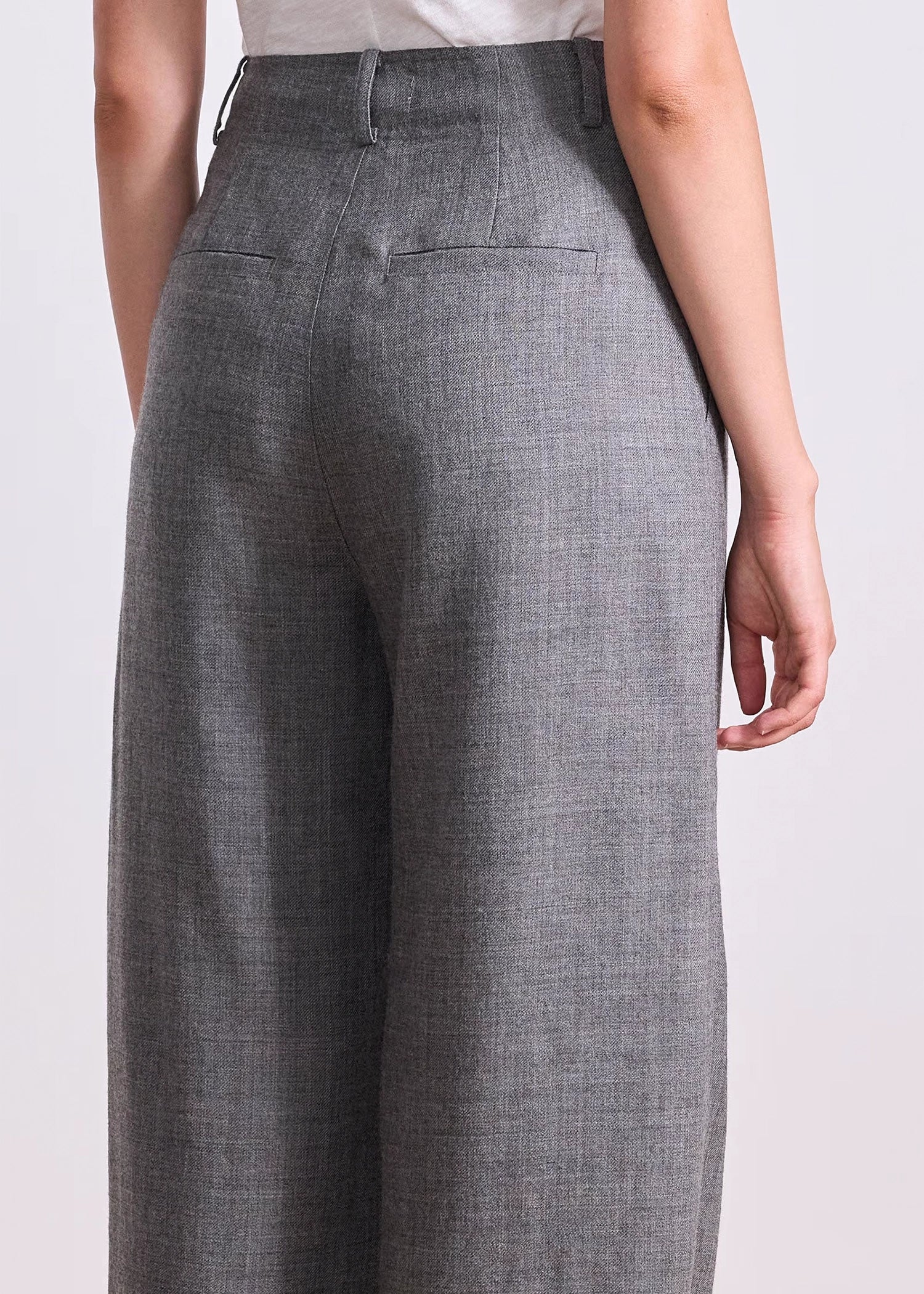 Apiece-Apart-Bari-Crop-Trouser-Heathered-Grey