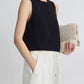Apiece-Apart-Godet-Tank-Black