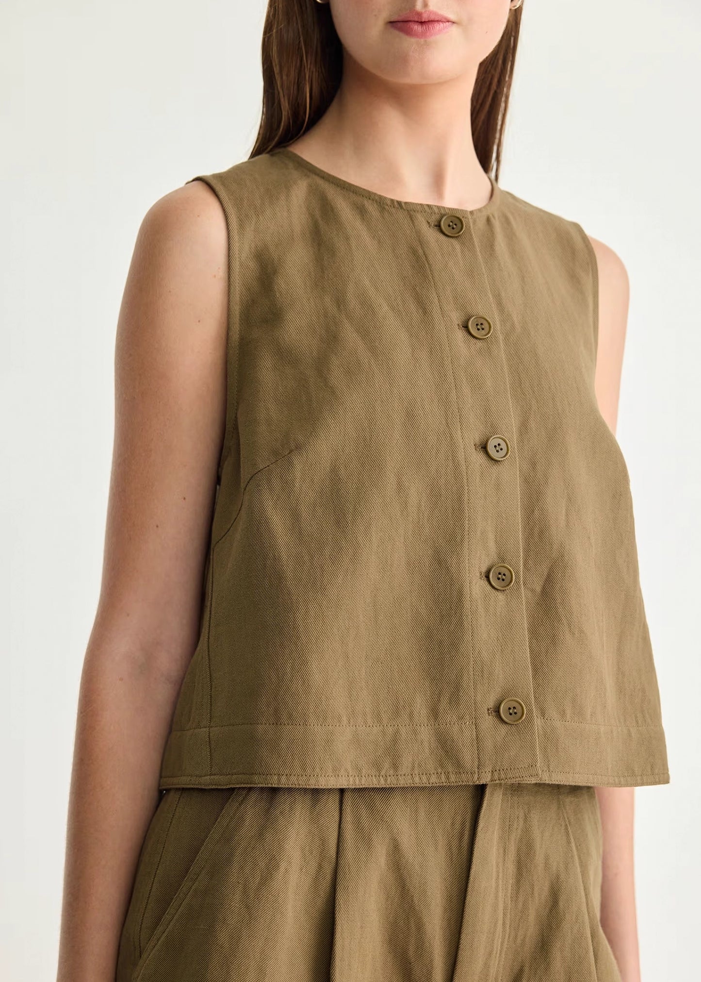 Apiece-Apart-Godet-Tank-Tobacco