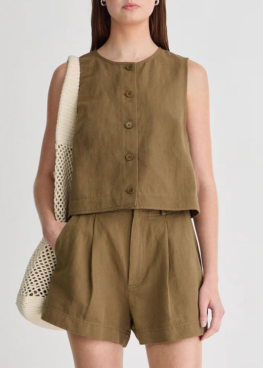 Apiece-Apart-Godet-Tank-Tobacco