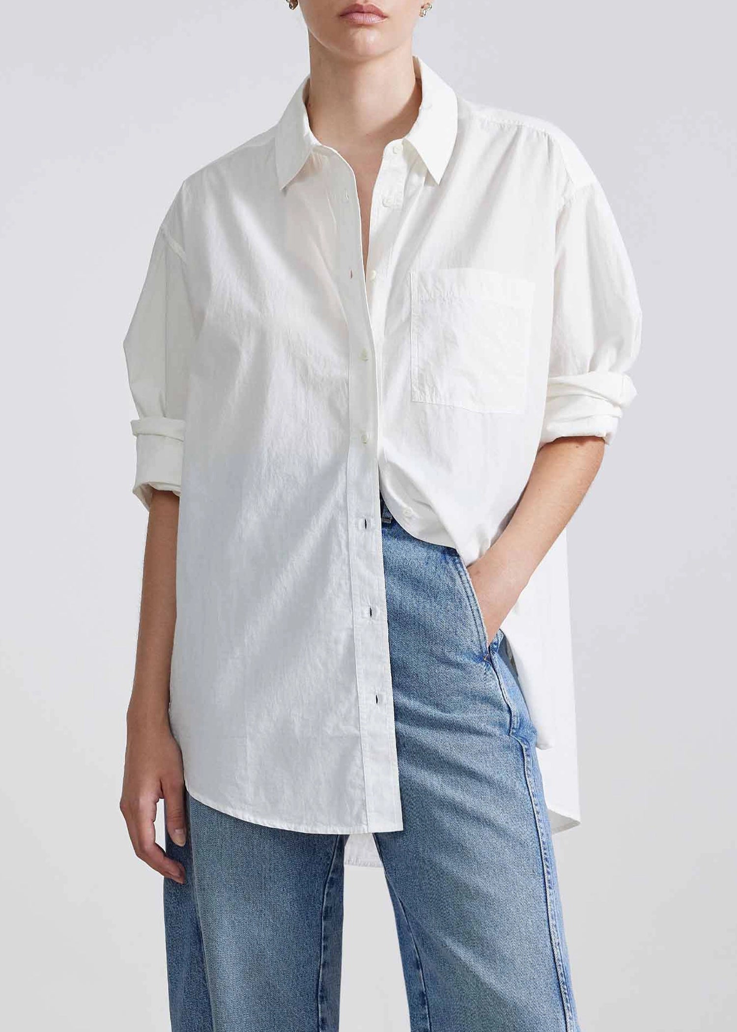 Apiece-apart-oversized-button-down-white