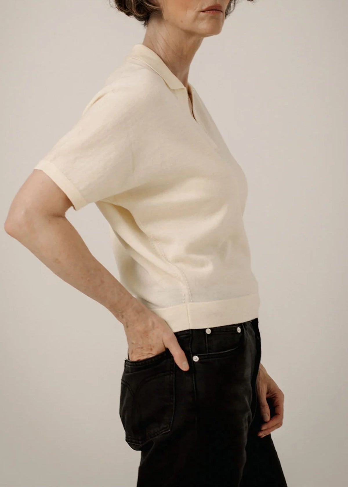 Bare-Knitwear-Batwing-Merino-Polo-Ivory