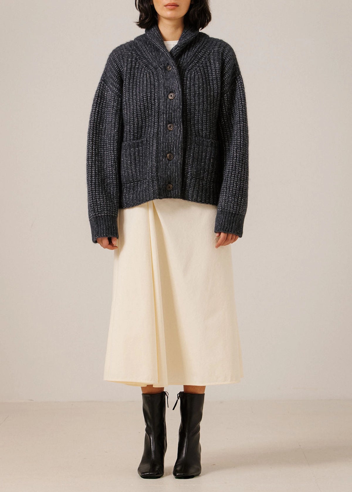 BARE Knitwear Shawl Cardigan