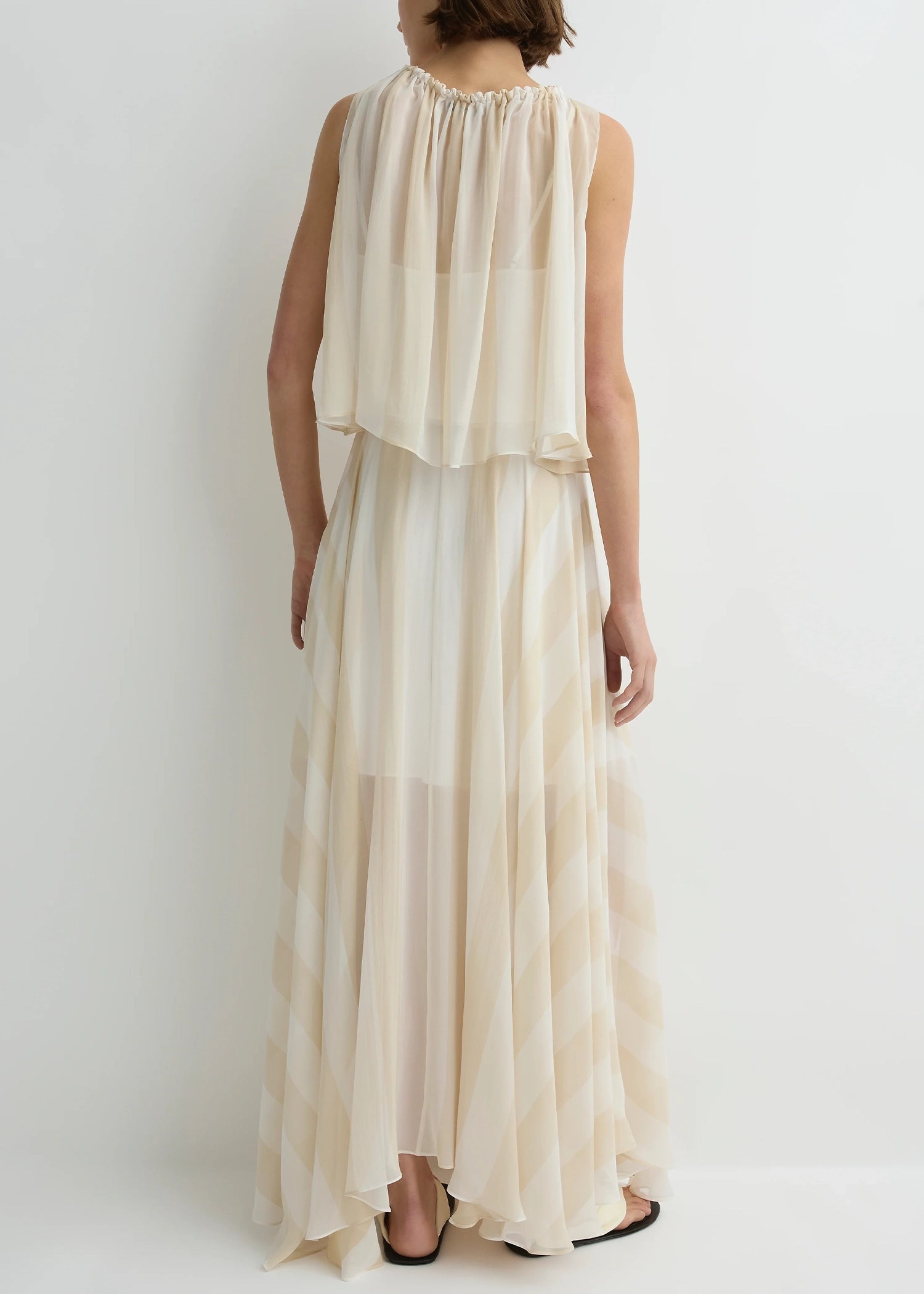 Bondi-Born-Capri-Silk-Circle-Skirt-Ecru-Stripe