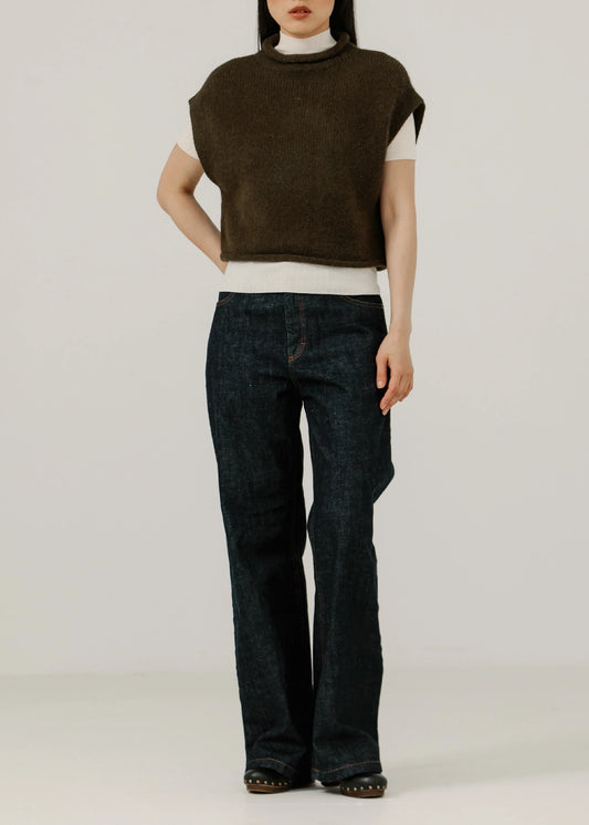 Bre-Knitwear-Iris-Vest-dark-olive