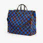 Clare-V-Summer-Simple-Tote-deep-blue-chocolate-checker