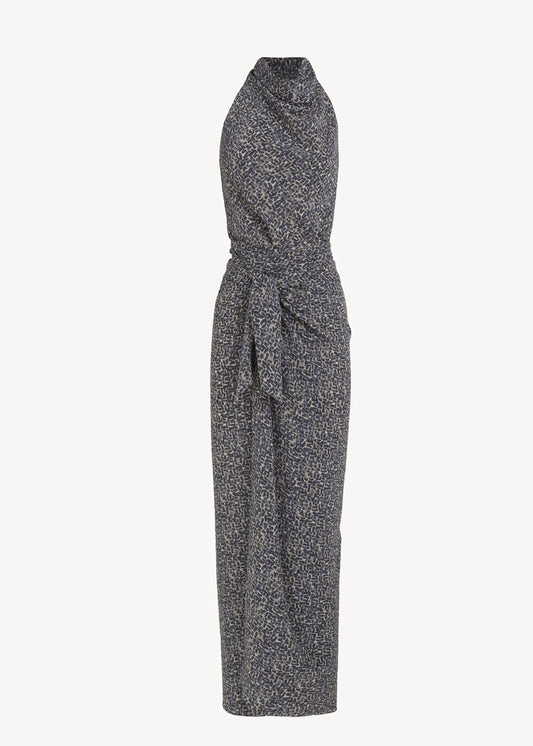 Cortana-Corallo-astra-print-silk-dress