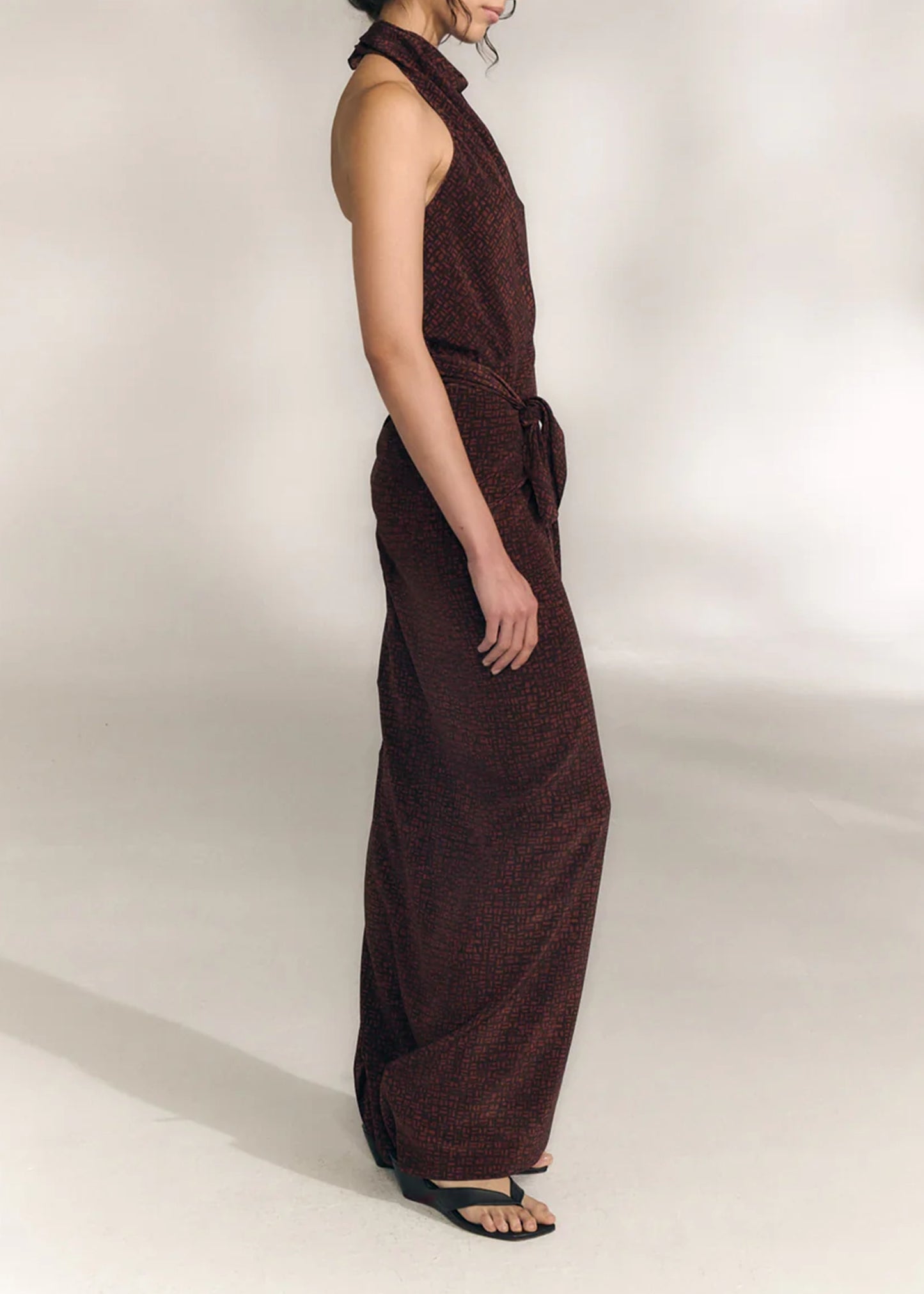 Cortana-Corallo-astra-print-silk-dress