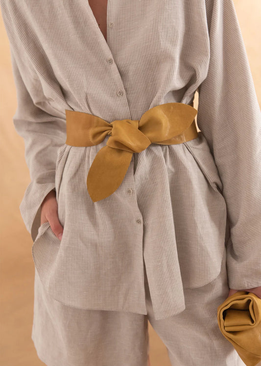Cortana-Jin-mustard-Leather-Belt