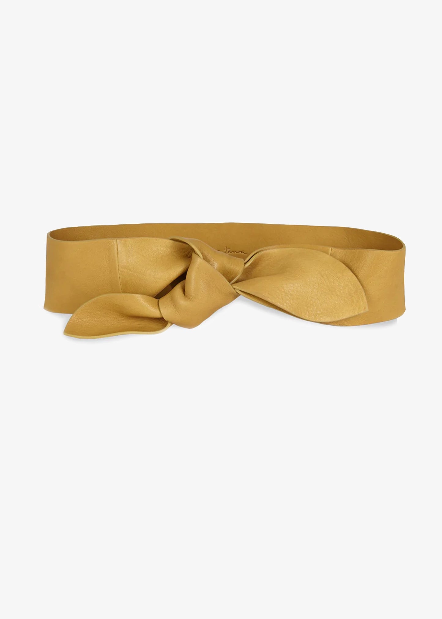 Cortana-Jin-mustard-Leather-Belt