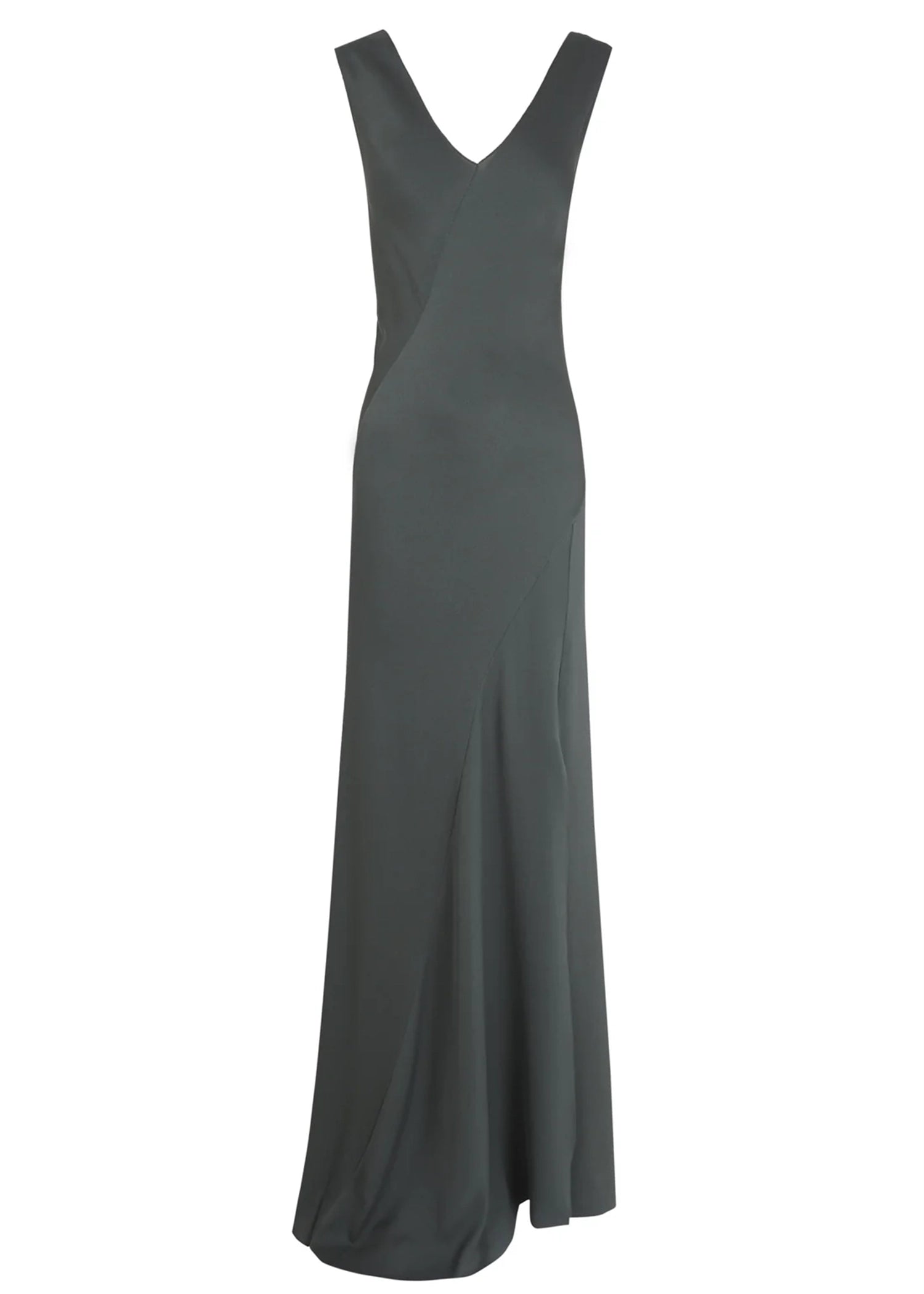 Cortana-Kara-Ocean-Green-Silk-Dress