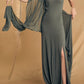 Cortana-Kara-Ocean-Green-Silk-Dress