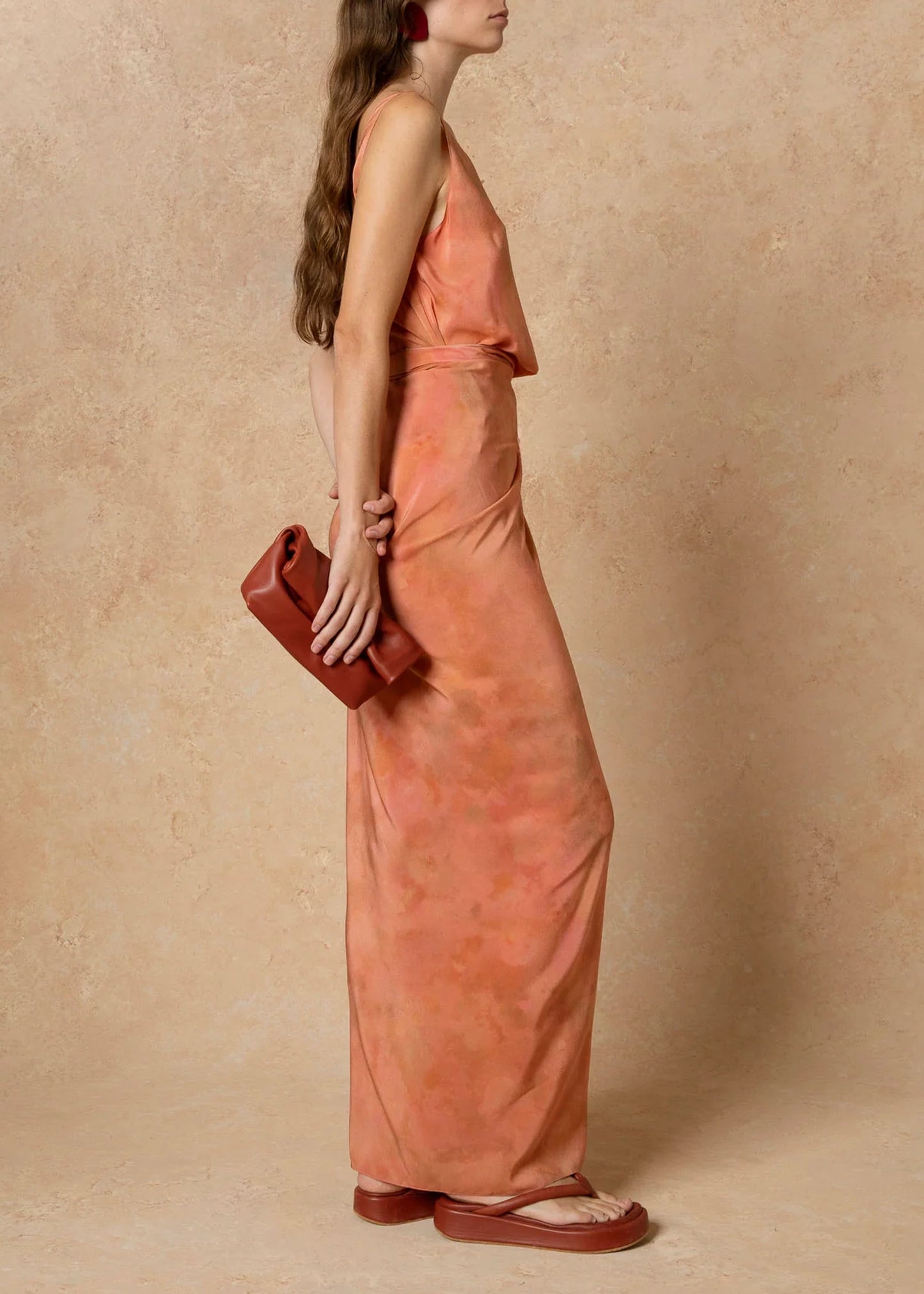 Cortana-Malena-Rose-Print-Silk-Dress