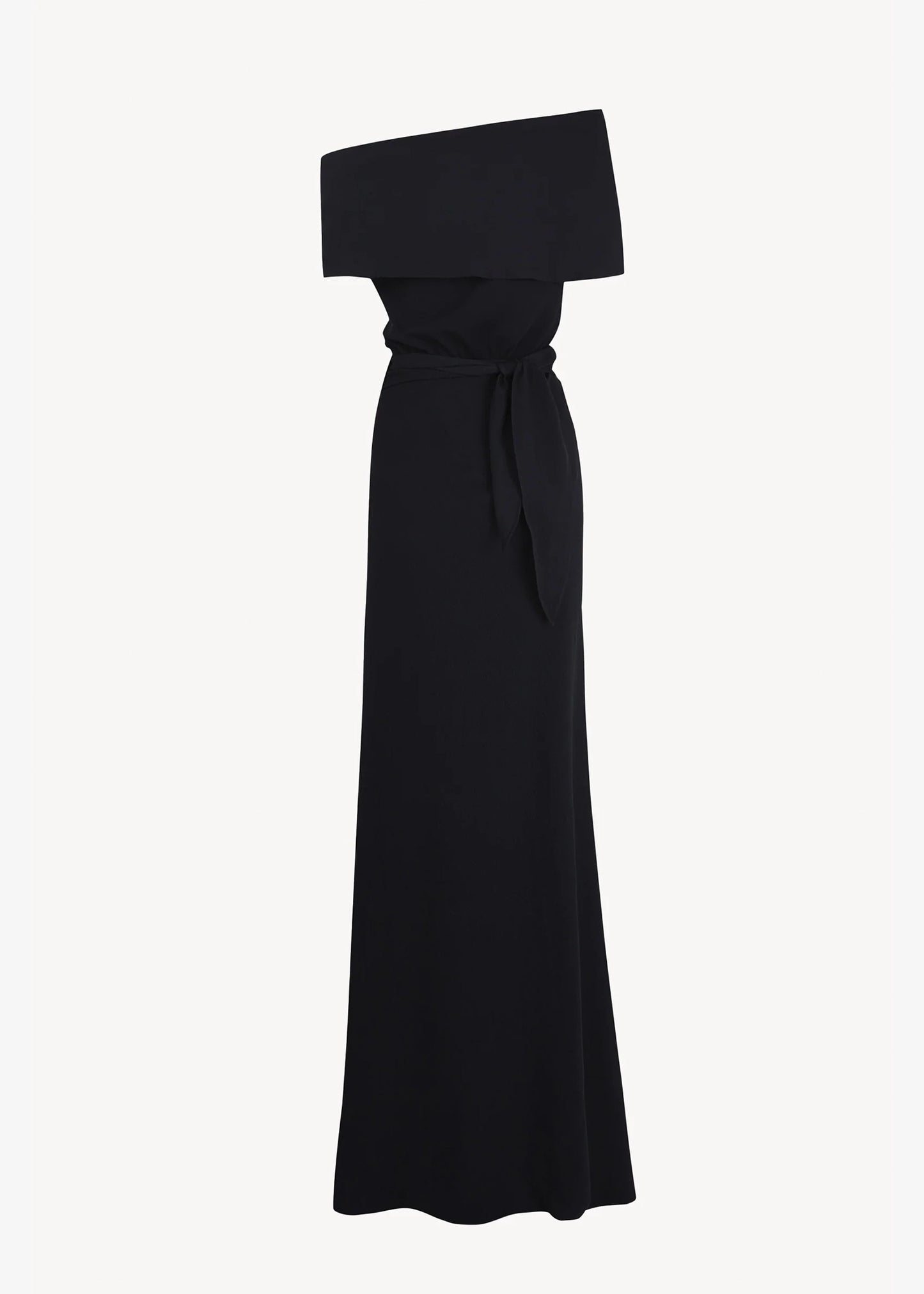 Cortana-Onara-pure-navy-stretch-silk-long-dress