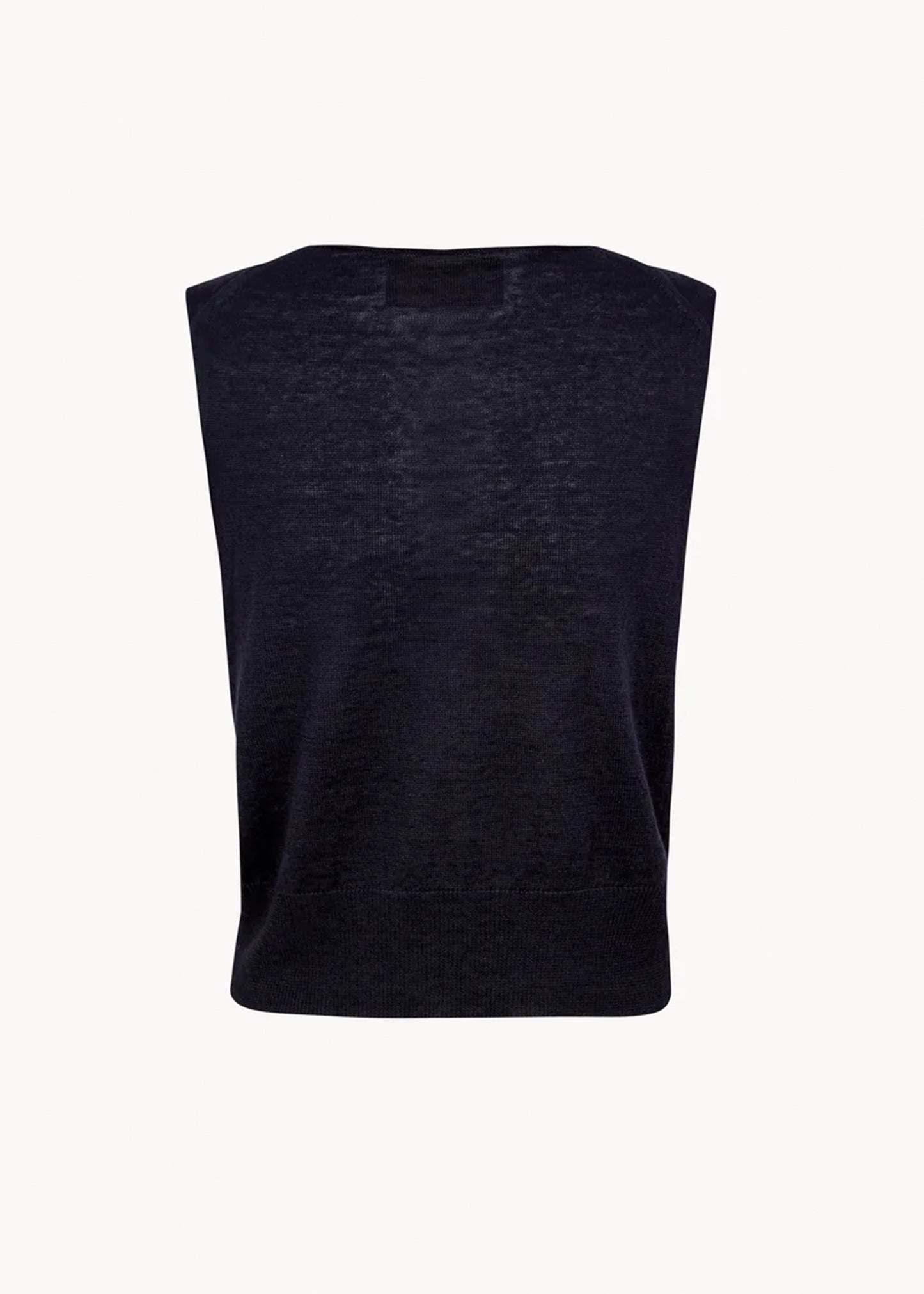 Cortana-Rinen-dark-navy-blue-linen-knit-vest