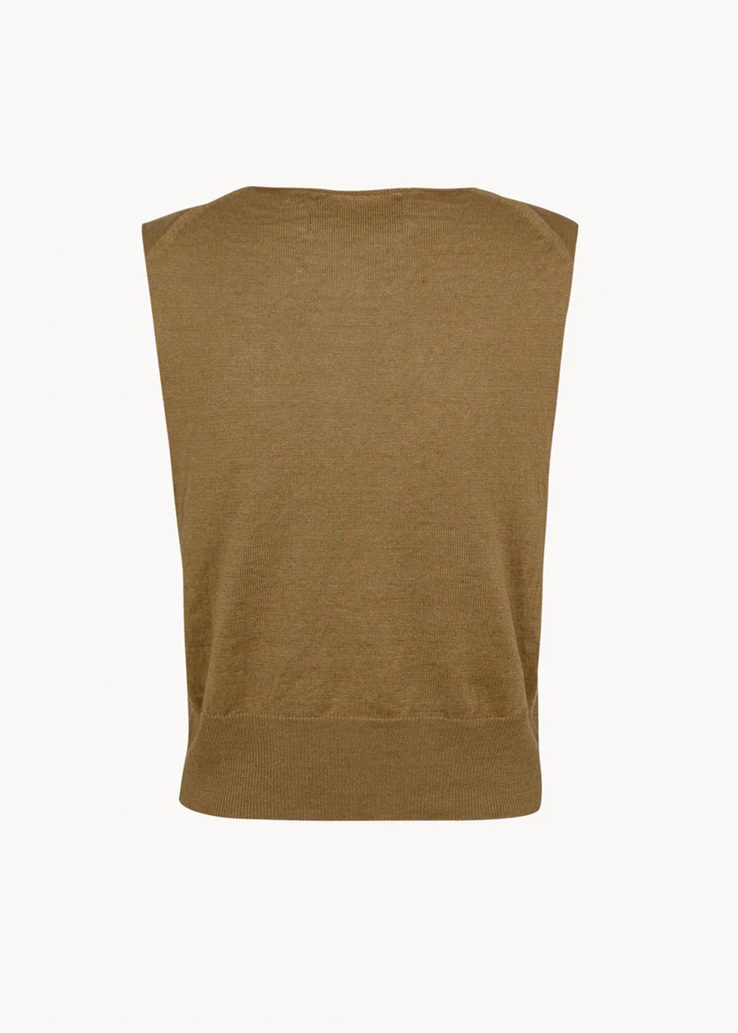 Cortana-Rinen-olive-green-linen-knit-vest