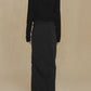 Cortana-Tiempo-black-virgin-wool-silk-skirt