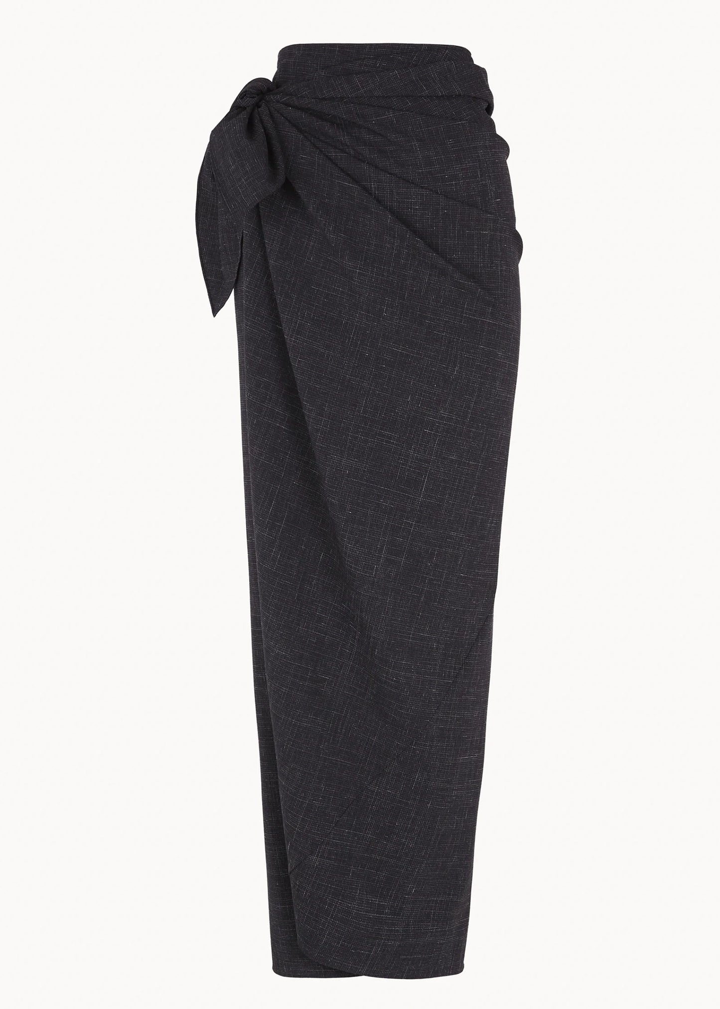 Cortana-Tiempo-black-virgin-wool-silk-skirt