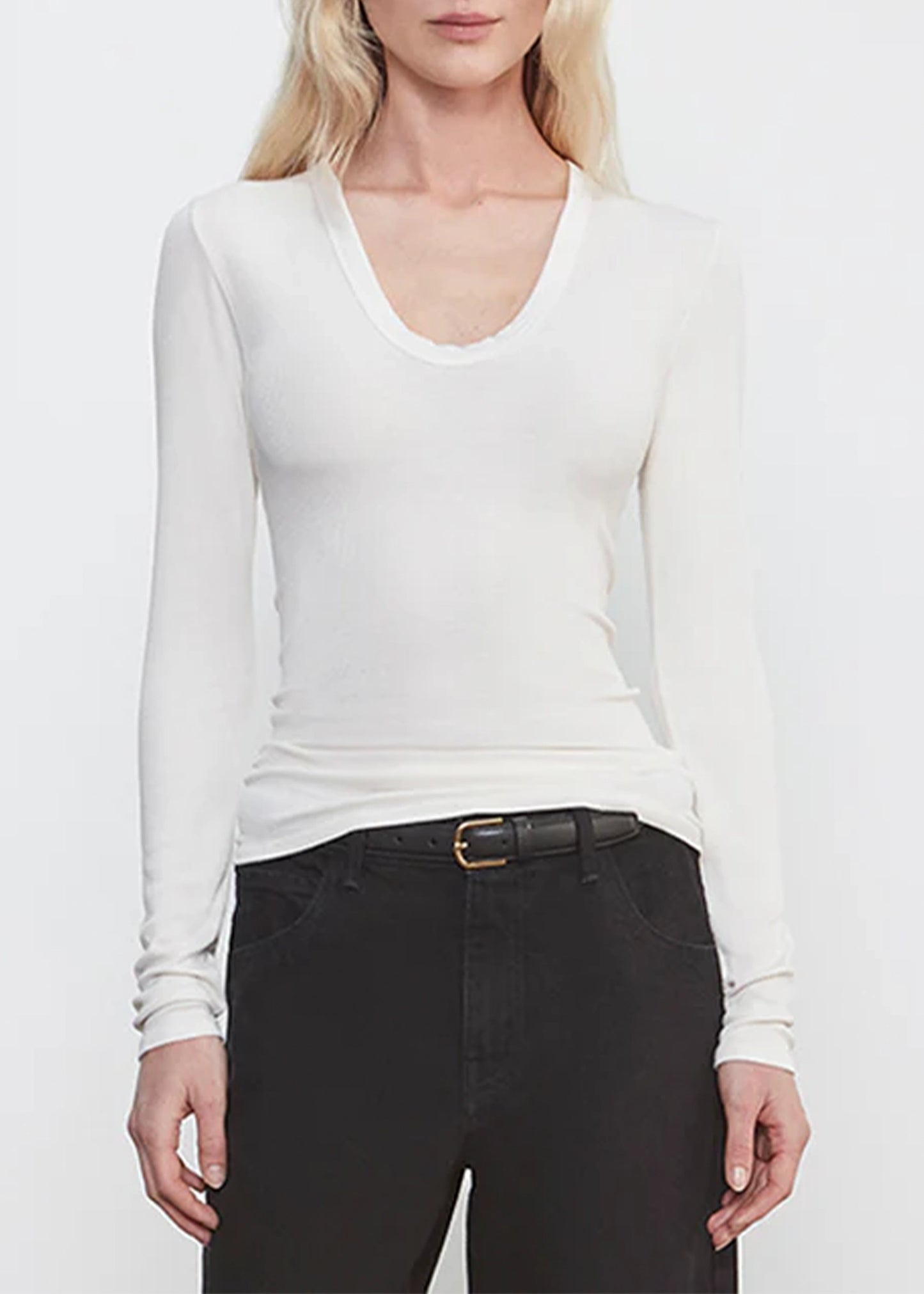 Enza-Costa-Silk-Rib-L/S-U-Chalk