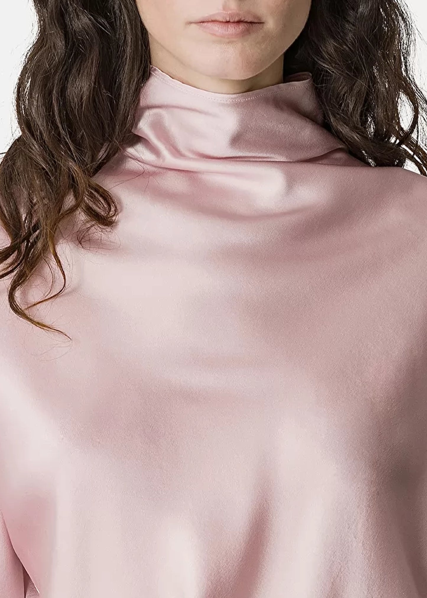 Forte-Forte-Funnel-Neck-Blouse-Silk-Satin-Rose