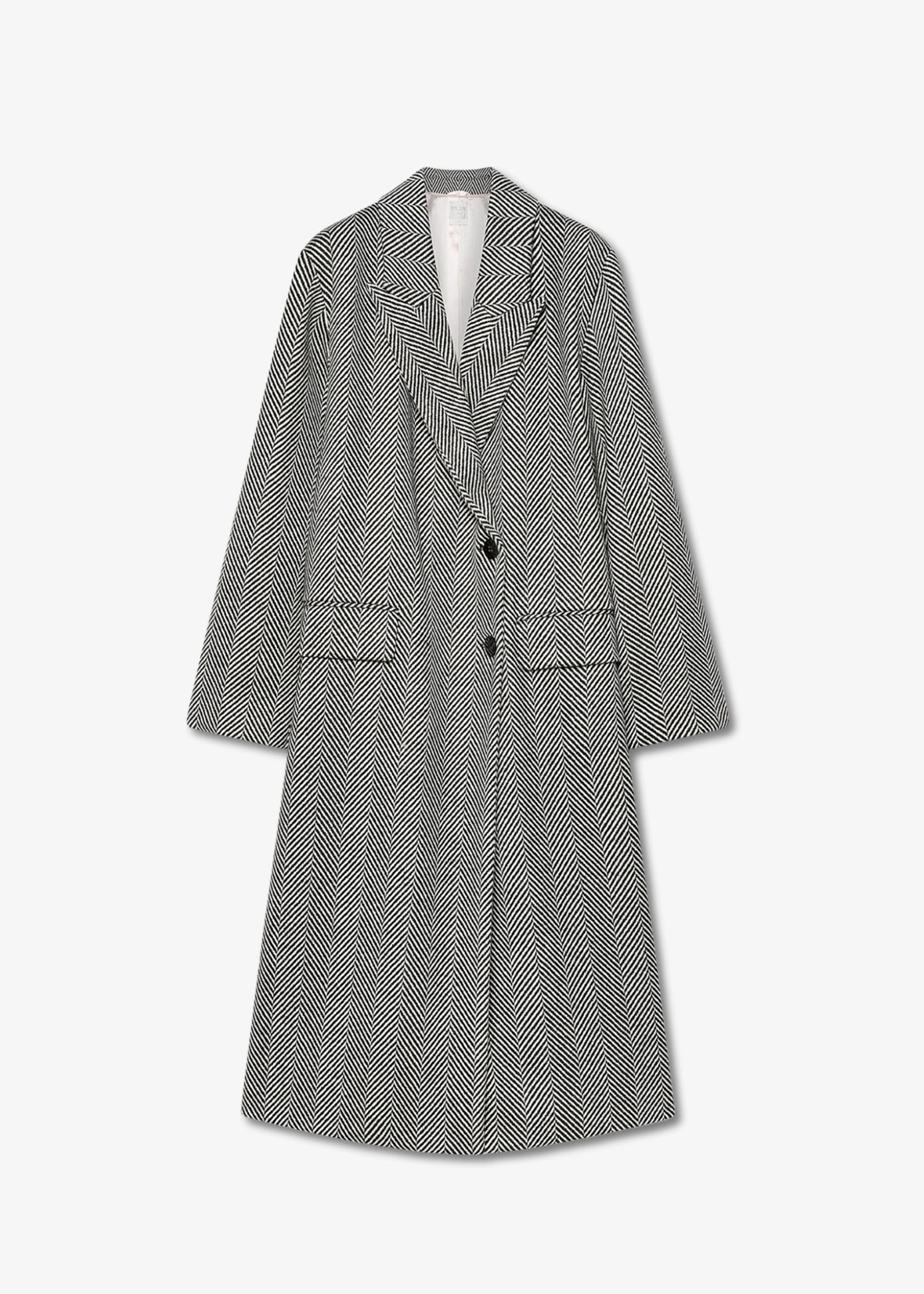 Forte-Forte-Long-Chevron-Wool-Coat