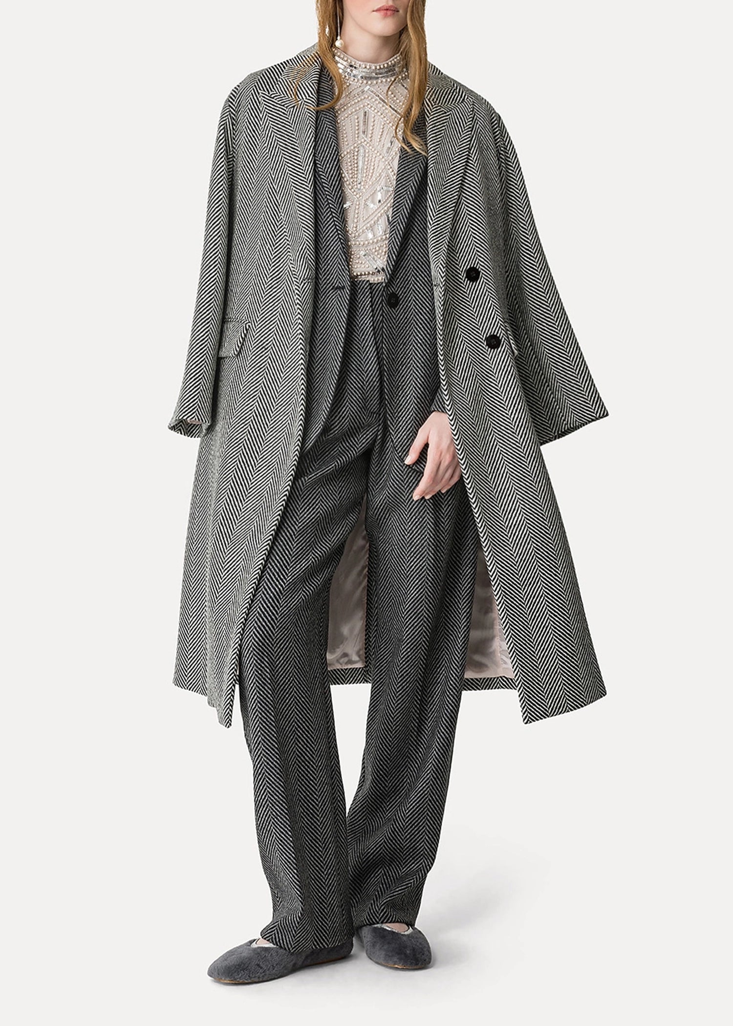Forte-Forte-Long-Chevron-Wool-Coat