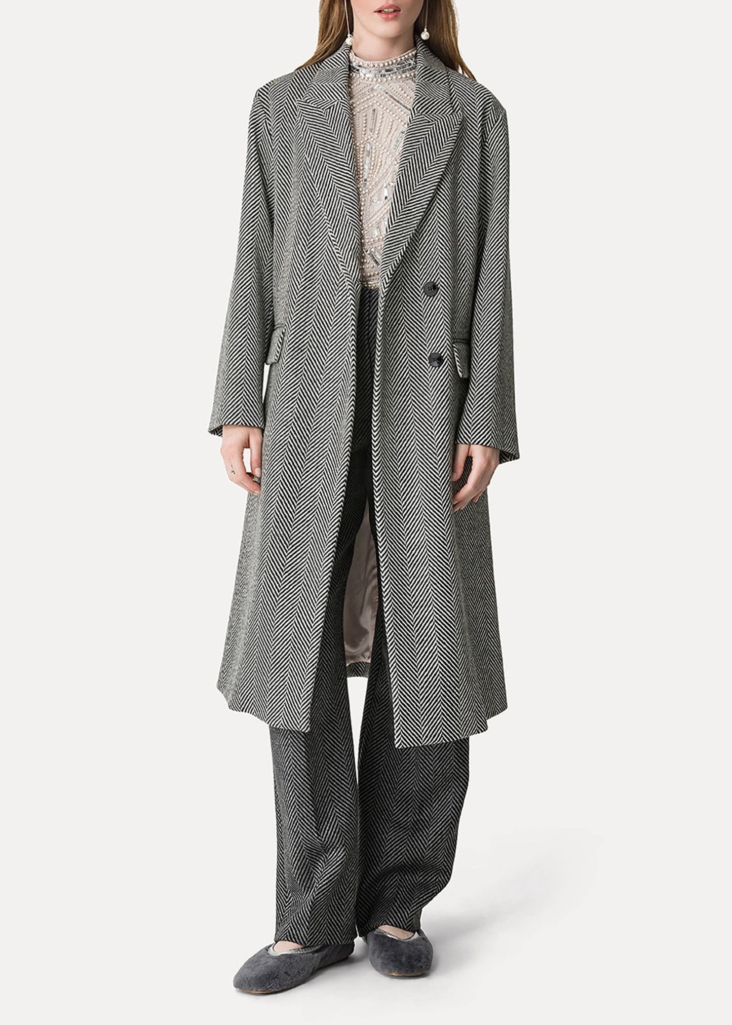 Forte-Forte-Long-Chevron-Wool-Coat