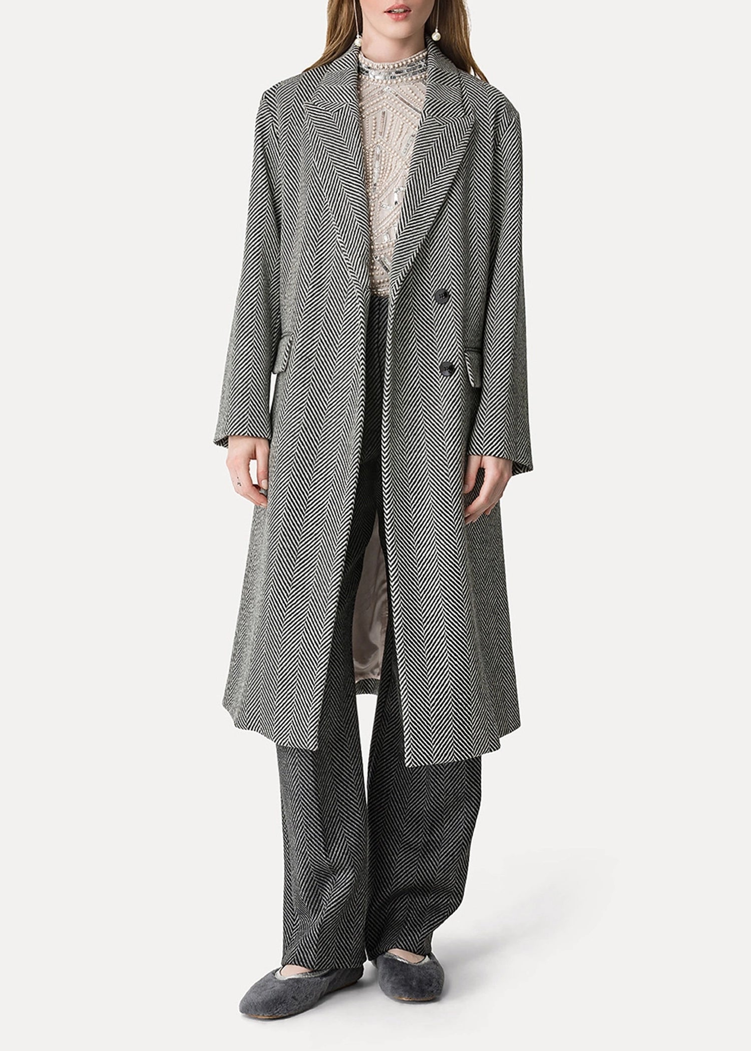 Forte-Forte-Long-Chevron-Wool-Coat