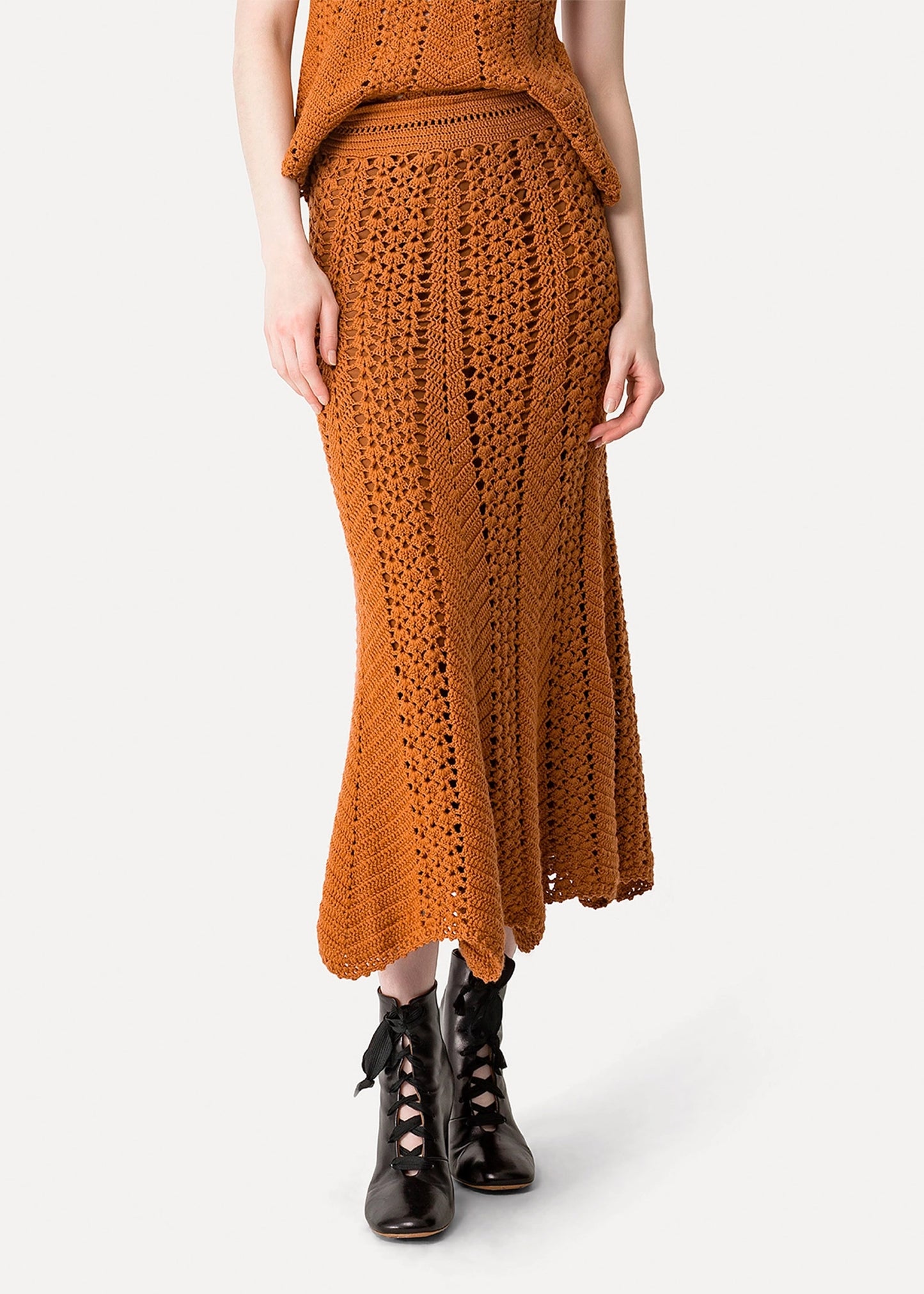 Forte-Forte-crocheted-skirt-merino-wool