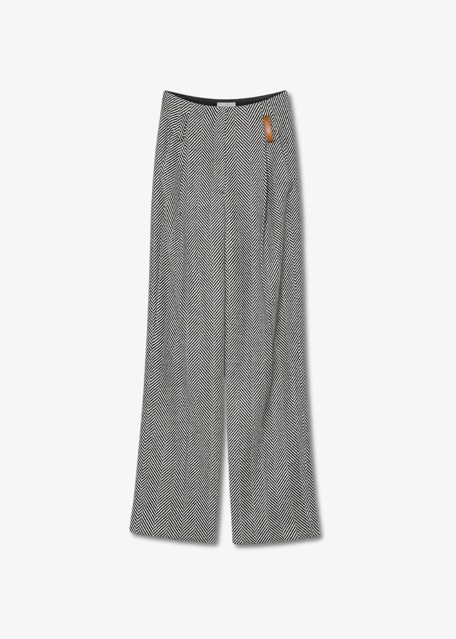 Forte-Forte-high–rise-trousers-wool-chevron-patterning