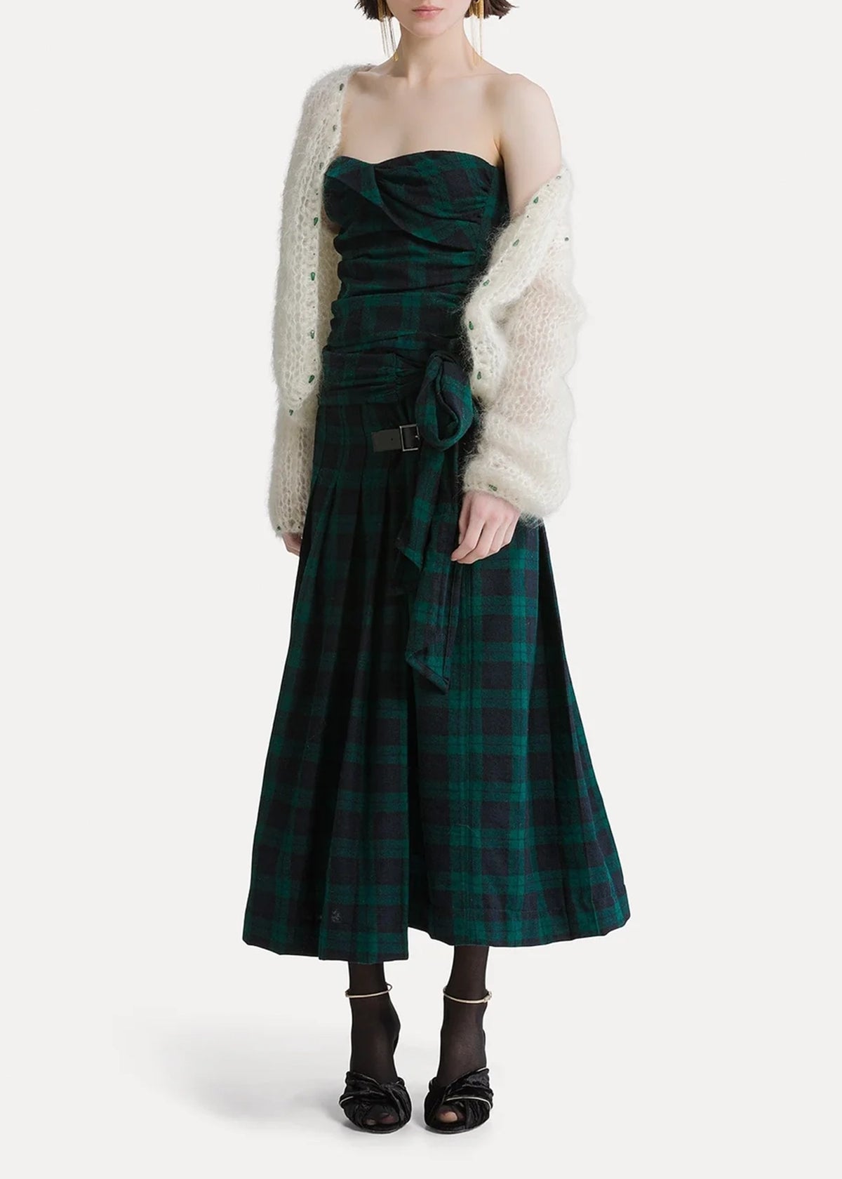 Forte-Forte-highland-tartan-wool kilt-gold