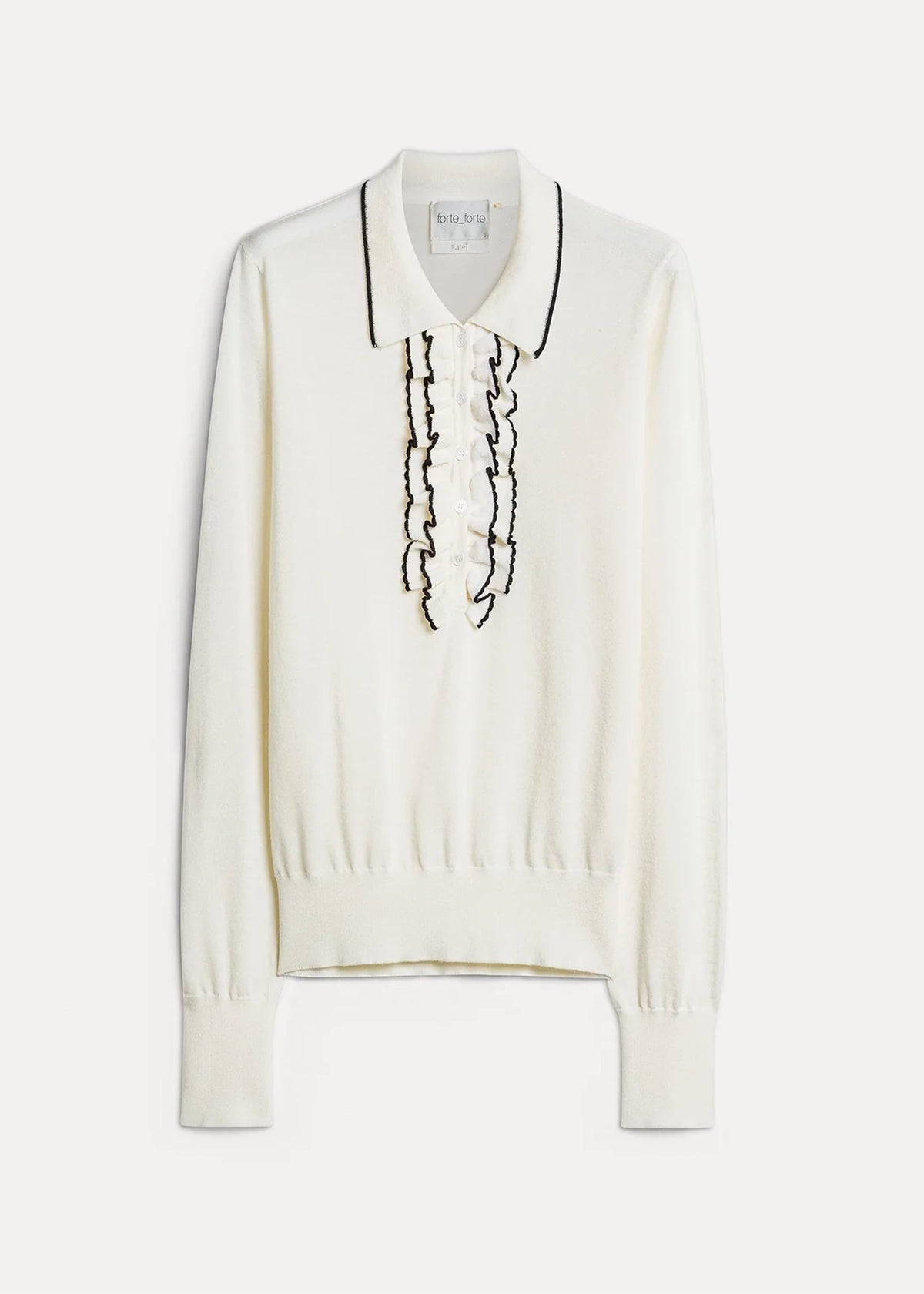 Forte-Forte-ruched-merino-wool-polo-shirt-diamond