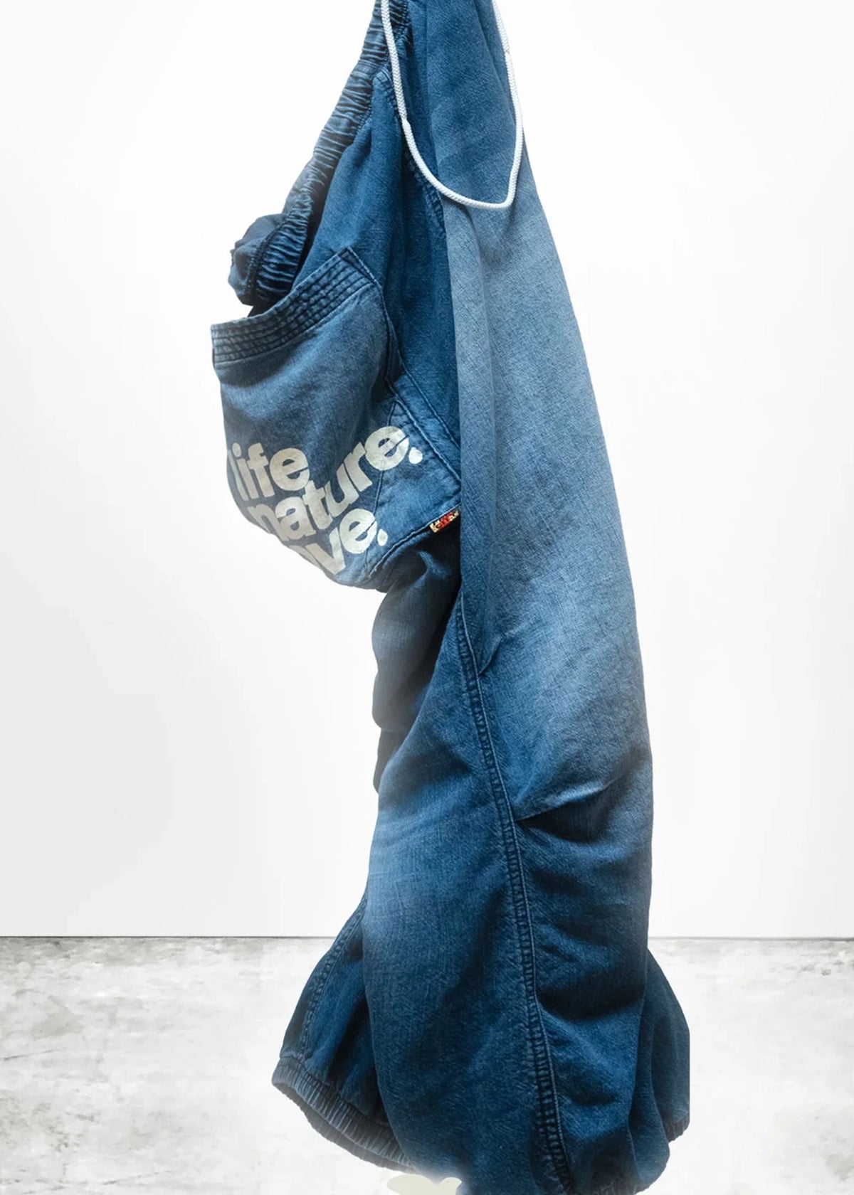 Freecity- LNL-INDIGO-WORKSHOP-UNIFORM-LOOSE-DRAWCORD-BIGGY-INDIGO-BLUES