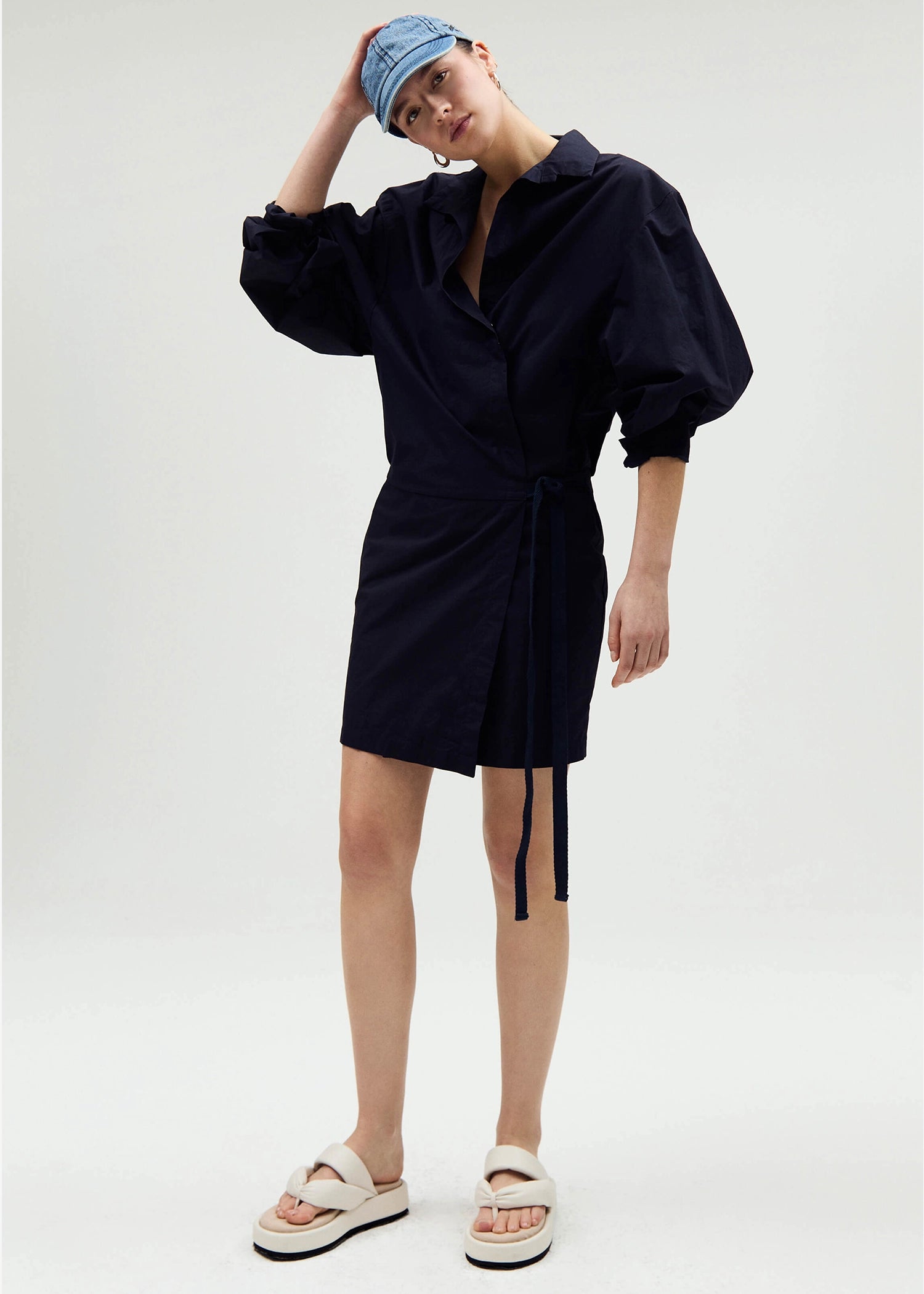 Humanoid Cilli Crisp Poplin Dress Small / Night Humanoid Cilli Crisp Poplin Dress Small / Night