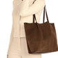 Il-Bisonte-Nina-Suede-Tote