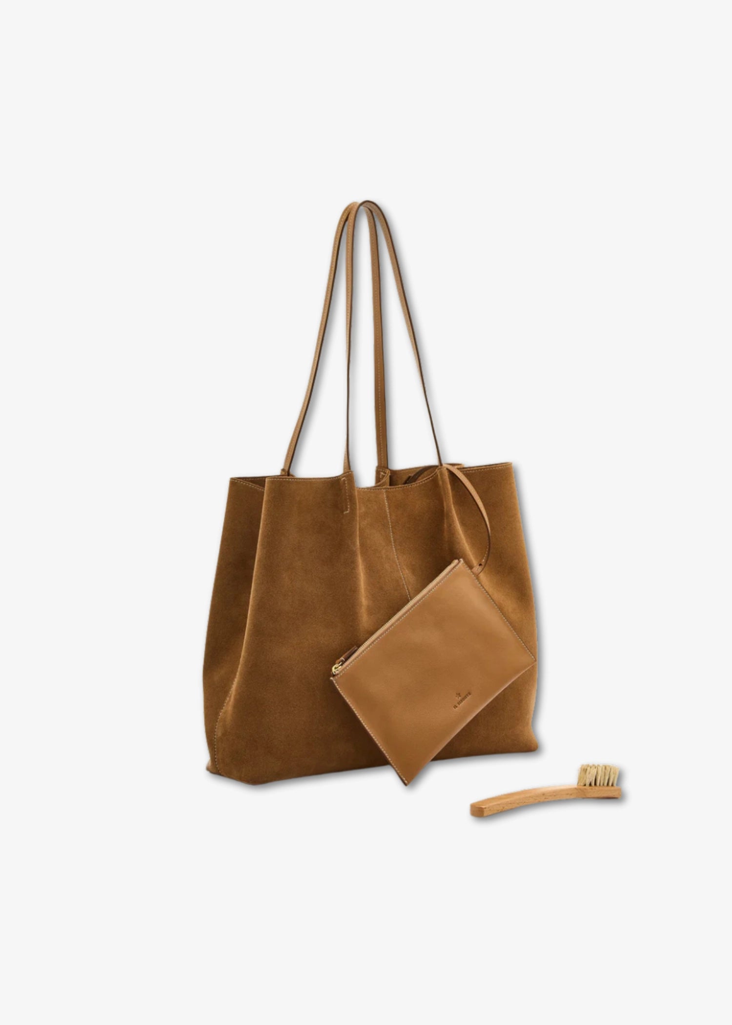 Il-Bisonte-Nina-Suede-Tote