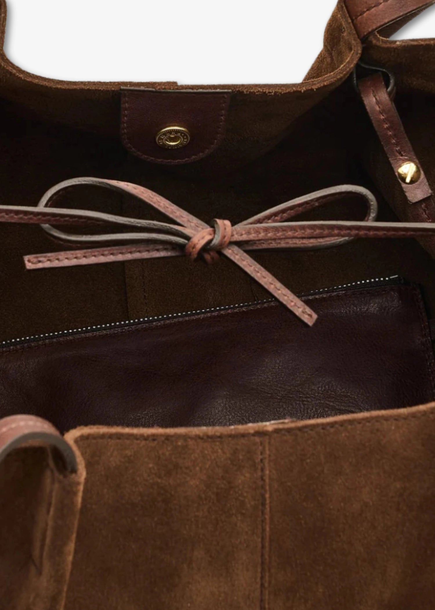 Il-Bisonte-Nina-Suede-Tote