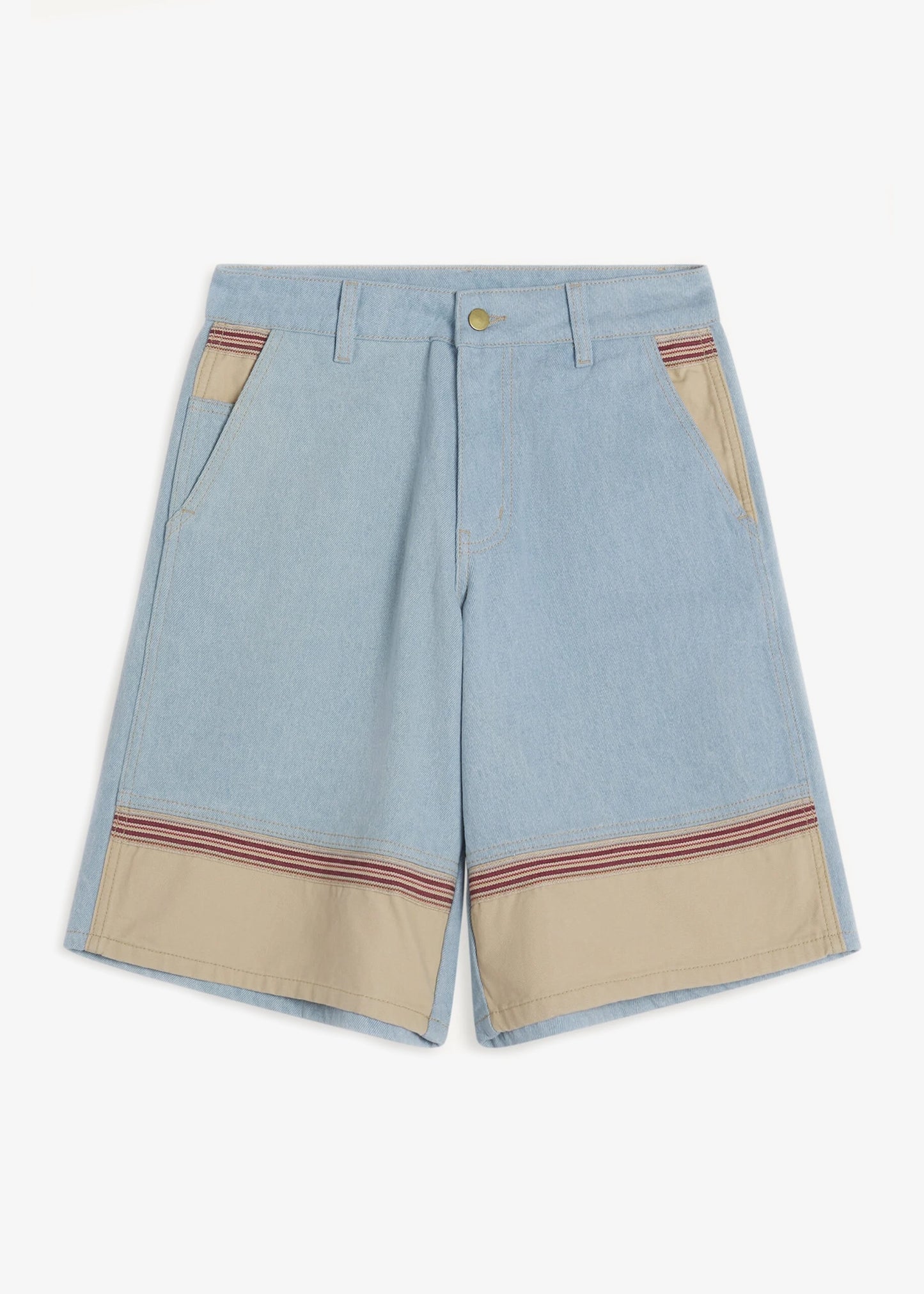★Le Mont Saint Michel★ PABLA GABARDINE SHORTS WITH POCKET Le Mont Saint Michel Palarne Bermuda Shorts – Pachute