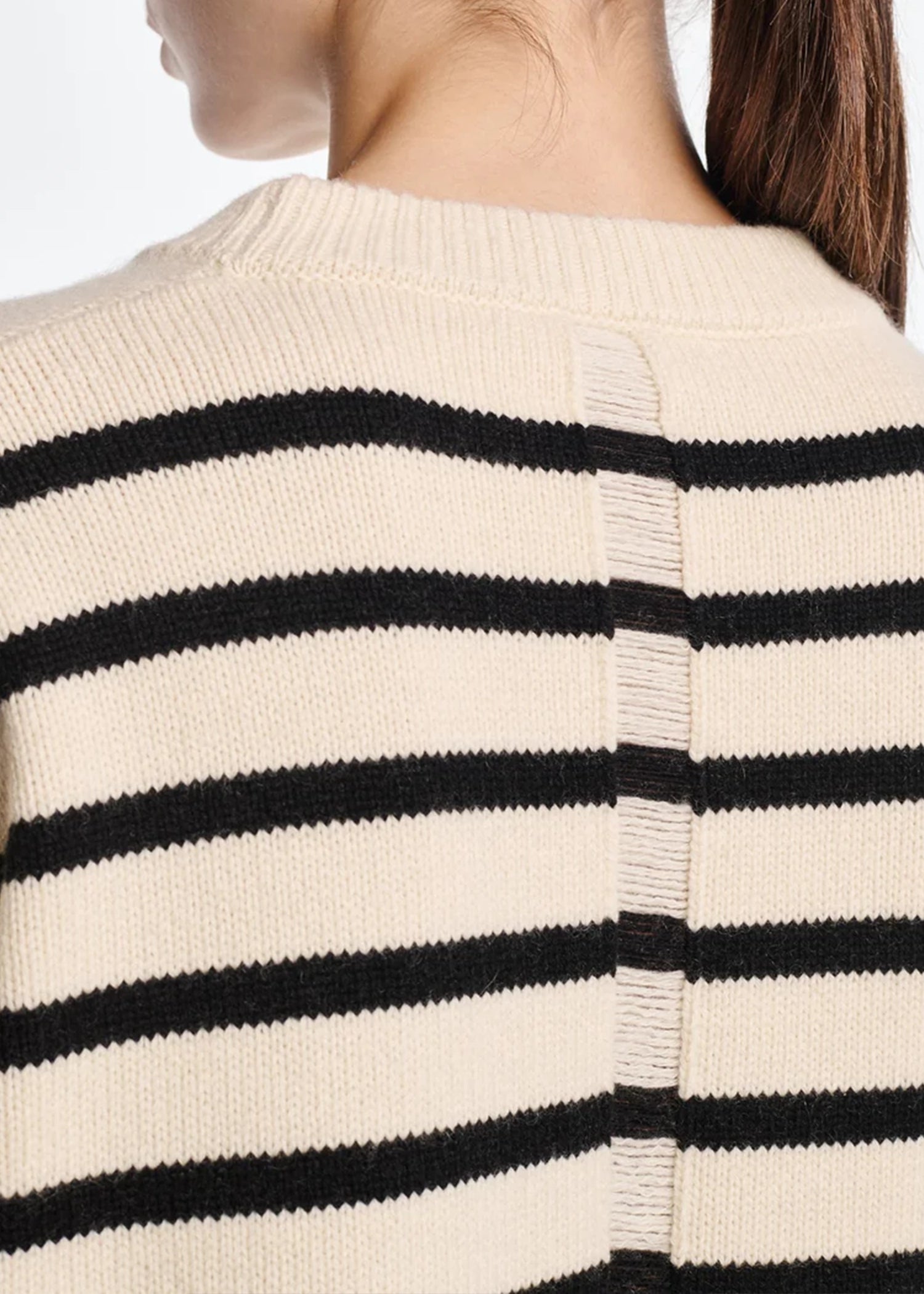 Maria-McManus-Ladder-Stitch-Crew-Ivory-Black-Stripe
