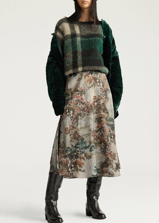 Momoni-HEBE-SKIRT-PRINTED-STRETCH-SATIN-MUD-MULTICOLOR