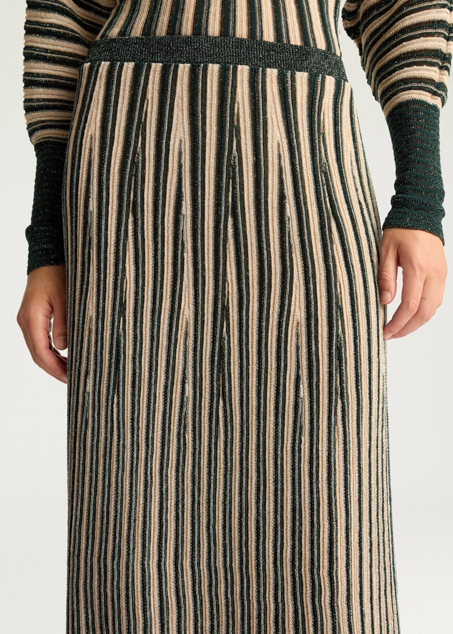 Momoni-Pie-MULTISTRIPED-LUREX-SKIRT-CREAM-MULTICOLOR