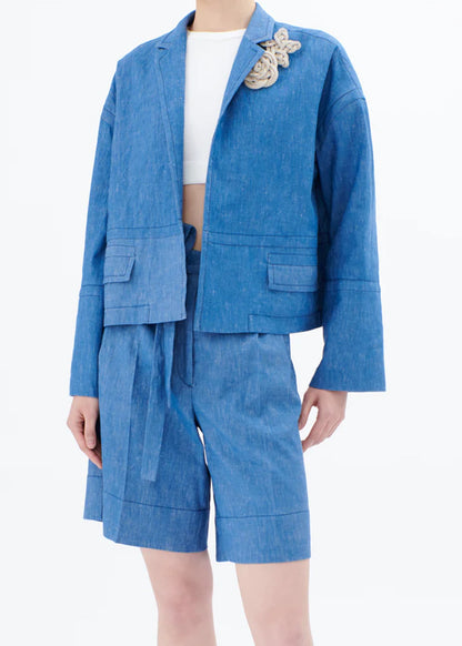 Odeeh-COTTON-LINEN-DENIM-JACKE-OCEAN